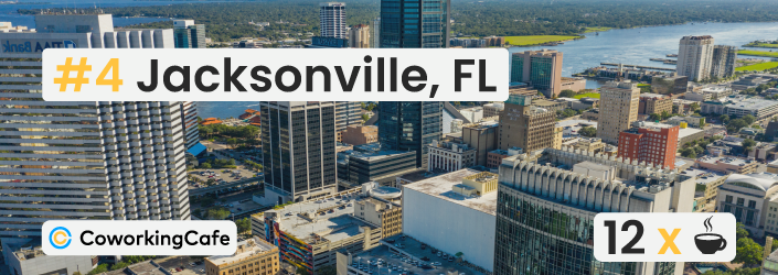 #4 Jacksonville, FL - 12 x coffees per month