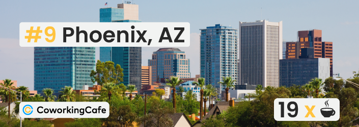 #9 Phoenix, AZ - 19 x coffees per month