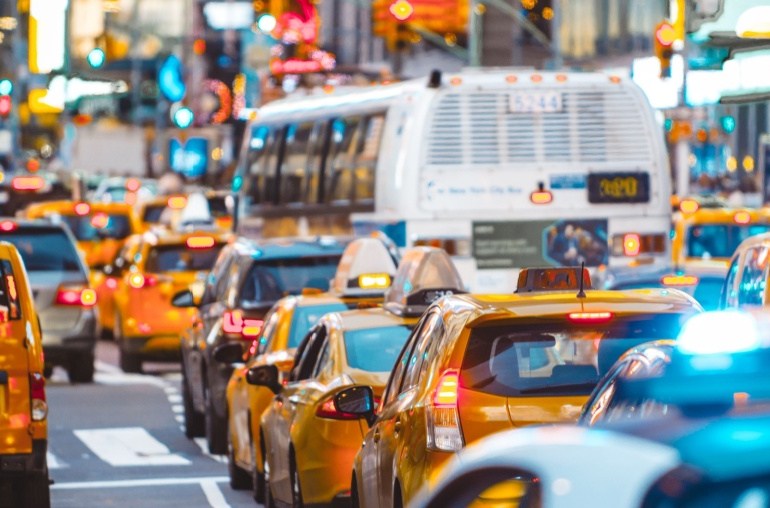 traffic congestion in intersection