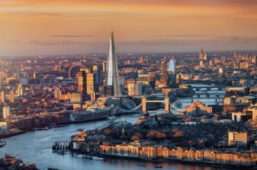 View of London skyline
