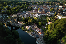 aerial view of Knaresborough