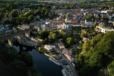 aerial view of Knaresborough