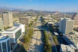 Aerial view of Glendale during the day.